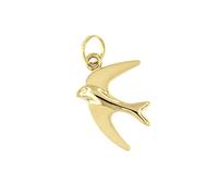 forme di Lucchetta - Ciondolo Rondine Ali della Libertà in Oro Giallo 14 carati | Charm per Catenina fino a 4mm