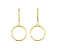 forme di Lucchetta - Orecchini Oro Giallo 14 carati con Cerchio Anelli - Monachella, Orecchini Donna d'Oro Vero