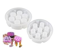 Forme di resina Cube, Forme di resina epossidica Cube, 7 Forme di Imbracatura in resina epossidica in Silicone Silicone Silicone con la Nostra Imbracatura e con la Nostra Prudenza