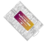 Forme Estensione Unghie Forme Design Manicure, 12 Misure, Trasparenti,