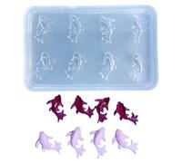 Forme gatto 3D Stampo per candele Stampi in silicone durevoli Tema pesci Cera Strumenti per stampi Decorazioni per gioielli per gatti Stampo per fondente Stampi Ornamenti