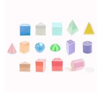 Forme geometriche 3D Montessori Giocattoli di apprendimento per la scuola