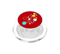 Forme geometriche astratto arte moderna design vintage esagonale PopSockets PopGrip per MagSafe