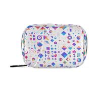 Forme geometriche gradiente colori borsa medica con scomparti staccabili borsa portatile da viaggio organizer per viaggio