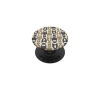 Forme geometriche moderne della metà del secolo - marrone, crema PopSockets PopGrip Adesivo