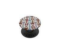 Forme geometriche moderne di metà secolo totem - marrone, blu PopSockets PopGrip Adesivo