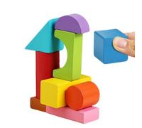 Forme Geometriche Per iocattoli Matematici Educativi In Legno 9 Pezzi | Forme Geometriche, Blocchi Di Motivi Oggetti Di Manipolazione Geometrica | Per Casa, Scuola, Eco