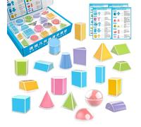 Forme Geometriche Per La Classe,20 Pezzi Apprendimento Della Prospettiva - Per Insegnamento Modelli Di Classe | Per Educazione Dimostrazione Gioco Attività Scuola Istruzione Parentale Insegnanti Stude