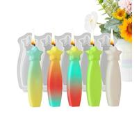 Forme In Silicone Da Stampo per Colata a Forma di Stella con Messaggi di