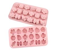 Forme in Silicone per Caramelle,2 Pezzi Di Utensili Da Cucina Di Alimentare,da Cioccolato e un Stampo in Silicone da Dolci | Per Budino, Biscotto, Fondente, Sapone e Ghiaccio.