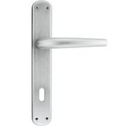Maniglia Porta interna con Placca Moderno Cromo Satinato Torino Forme 8/90 C02