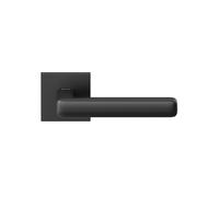 Forme Maniglie con rosetta quadrata per porte interne, Finitura Nero opaco, Mode