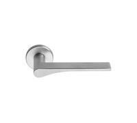 Forme Maniglie con rosetta rotonda per porte interne, Finitura Cromo satinato, M