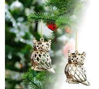 Forme natalizie per creare una varietà di ciondoli dorati e ciondoli rendono il festival più festoso (B, 8 cm)