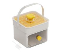 Forme per Ghiaccio | Vassoio per Ghiaccio con Maniglia e Coperchio | Strumento a Pressione Doppio Strato Cucina per Bevande Caffè Tè Whisky Cocktail Attività Estive Campeggio Riunioni