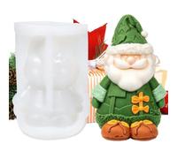 Forme per le di Natale Stampo in Silicone 3D Babbo Natale Antiaderente | Creativi in Resina per Feste Natalizie Per Resina Argilla Sapone Cioccolato Torta Caramelle E Candela