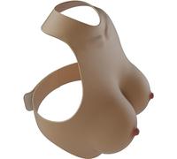 Forme per seni più dimensioni, piastra toracica in silicone B-HCup finte seni per Crossdresser Transgender Drag Queen Cosplay (bianco, riempitivo in silicone Coppa)