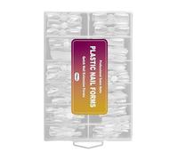 Forme per Unghie 12 Forme Design Manicure Riutilizzabili Trasparenti