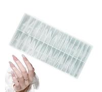 Forme per Unghie Gel - 150 Pezzi Punte a Goccia per Manicure,Formine Trasparenti a Copertura Totale - la Casa, il Salone, il Viaggio, la Festa, la Spa, lo Studio, le Donne e le Ragazze