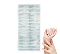 Forme per Unghie Gel,Confezione da 150 Pezzi di Punte a Goccia a Copertura Totale | Formine per Unghie Trasparenti e Riutilizzabili - la Casa, il Salone, il Viaggio, la Festa, la Spa, lo Studio, le Do