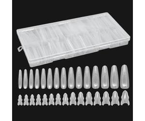 Forme Per Unghie - Unghie Finte Traslucido, Prodotti Di Bellezza Con Struttura A Sandwich Trasparente, La Curva Si Adatta Alle Unghies, per Donne, Amiche, Casa, Salone E Uso Quotidiano