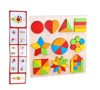 Forme puzzle per bambini - forme colorate modello STEM giocattolo educativo - geometrici giochi per lo sviluppo educativo,mattoncini da costruzione per bambini e ragazze
