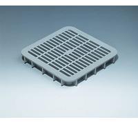 Formella Griglia aerazione in PVC antiurto cm 20x20x2,2 | Griglia di aerazione da utilizzare con strutture vetrocementizie pedonabili o bocche di lupo | Unità di vendita 1 griglia