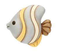 THUN Formella 3D Pesce a Strisce Piccola, Ceramica, Collezione Mare da Amare, 11,1 x 10,4 x 3 cm