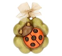 Formella Thun mini coccinela su quadrifoglio da appendere