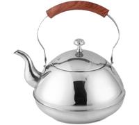Formello piano cognello Top-stufa Timocchia in acciaio inossidabile con colino da tè, golfoccheaute per cuoce a induzione a gas Tea Tea Hollettle Handle Whistle Teakettle (oro, 1.5L)