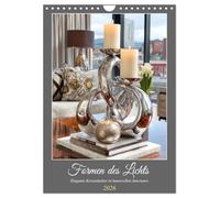 Formen des Lichts. Elegante Kerzenhalter in kunstvollen Interieurs (Wandkalender 2026 DIN A4 hoch), CALVENDO Monatskalender: Die Eleganz moderner ... Stein und Glas in harmonischen Wohnräumen