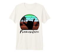 Formentera Retro Ibiza Spagna Maglietta Premium