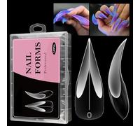 Formes pour Ongles Gel - Supports Auto-Adhésifs Courbes Réglables | Gabarits Extension Professionnelle pours Manucure Salon Construction Faux Stylisme