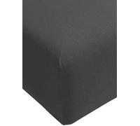 FORMESSE Lenzuolo con angoli in jersey Bella Donna 90/190 cm - 100/220 cm (Antracite) grigio