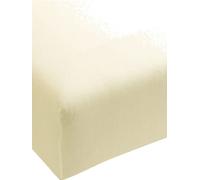 FORMESSE Lenzuolo con angoli in jersey Bella Donna 90/190 cm - 100/220 cm (bianco lana) beige