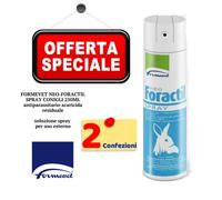 FORMEVET NEO-FORACTIL SPRAY CONIGLI 2x250ML antiparassitario acaricida residuale