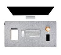 FORMGUT Tappetino per Scrivania in Feltro (90x30 cm - Grigio Chiaro) - Supporto per Laptop, Tappetino per Ufficio - Mousepad XXL, Sottomano per Scrivania, Tappetino Protettivo per Tavolo