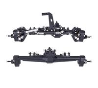 FORMIAHA ASSE Portale Anteriore Posteriore in Plastica ASSE Dritto con Supporto Servo for 1/10 RC Crawler Axial SCX10 D90 for Ottica for Va-nquish H10(Portal Axle Set)