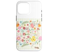 Formica floreale da donna, stile bohémien, con fiori botanici Custodia per iPhone 16 Pro Max