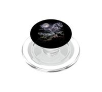 Formicaio che ulula alla luna cielo notturno giungla PopSockets PopGrip per MagSafe