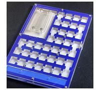 Formicaio, Labirinto di formiche in acrilico con area alimentazione e zona idratazione multicolore(Deepblue)