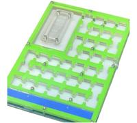 Formicaio, Labirinto di formiche in acrilico con area alimentazione e zona idratazione multicolore(Green)