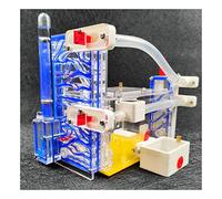 Formicario per formiche, Formica acrilica 3D. Multicolor Con Alimentazione. Area idratante. Scienza della torre dell'acqua(Blue)