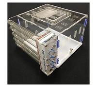 Formicario per formiche, Formica acrilica fai da te. Con 5 provette di alimentazione. Zona multicolore(White)