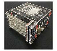 Formicario per formiche, Formica acrilica fai da te. Con 5 provette di alimentazione. Zona multicolore(Black)