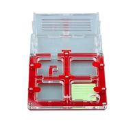 Formicario per formiche, Formicaio Formicarium Acrilico Castello Vetrina Multicolor 17 cm(Rosso)