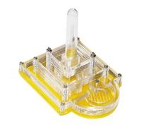 Formicario per formiche, Nido di formica acrilico formicario giallo con rotazione. Coperchio E Torre Dell'acqua 10,5x8x9,5cm