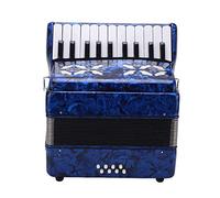 FORMICO 22 Keys 8 Bass Premium Celluloid Musical Strument Toy per la Performance Domestica E Teatrale, Eleg Design in K E (BLUE) (GREEN) (blu scuro)