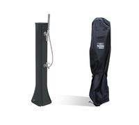 Formidra - Confezione doccia solare Happy Go 23L con rivestimento - Antracite - Doccia esterna Piscina e Giardino - DS-HG142NOCOV - 26 x 29 x 120 cm