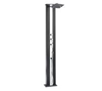 FORMIDRA Doccia Ibrida Esterna Dada Straight 40L con Pediluvio - Alluminio - 228 cm | Formidra Senza taglia